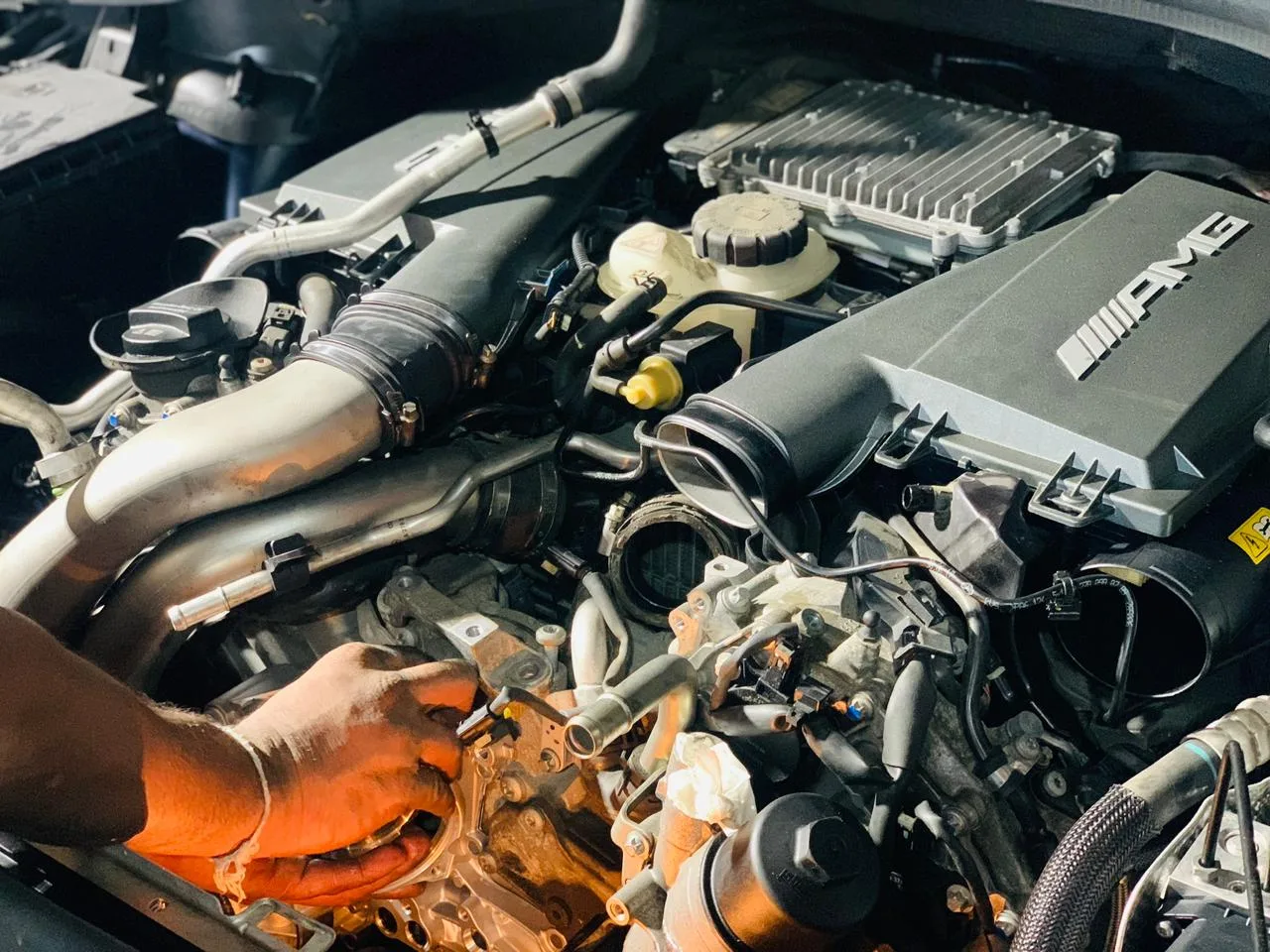 Mercedes workshop diagnostics process